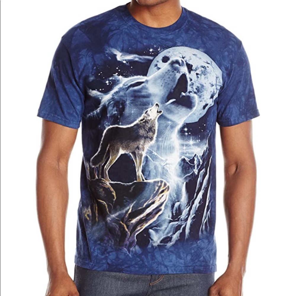 The Mountain Wolf Spirit Moon Short Sleeve Tee
